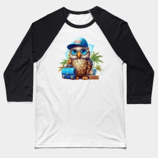 Owl on Vacation #5 Baseball T-Shirt